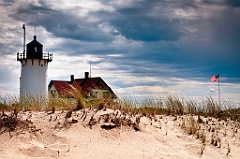 Race Point Lighthouse before storm.